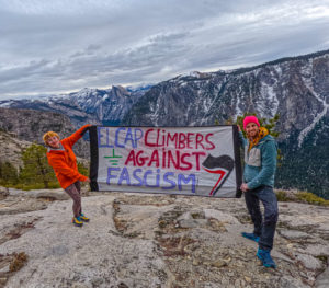 Seb Berthe climbers agains fascim